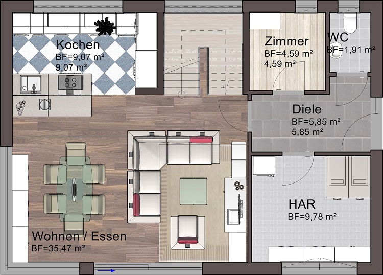 EFH 127 - 36 - 160 - Erdgeschoss